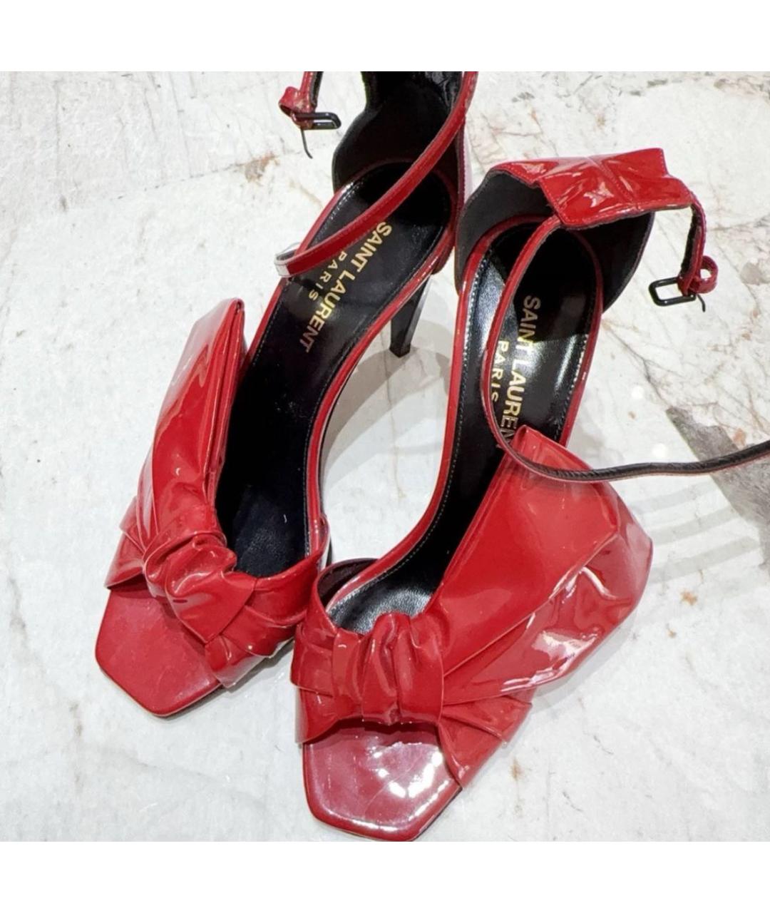 SAINT LAURENT Красные туфли, фото 3