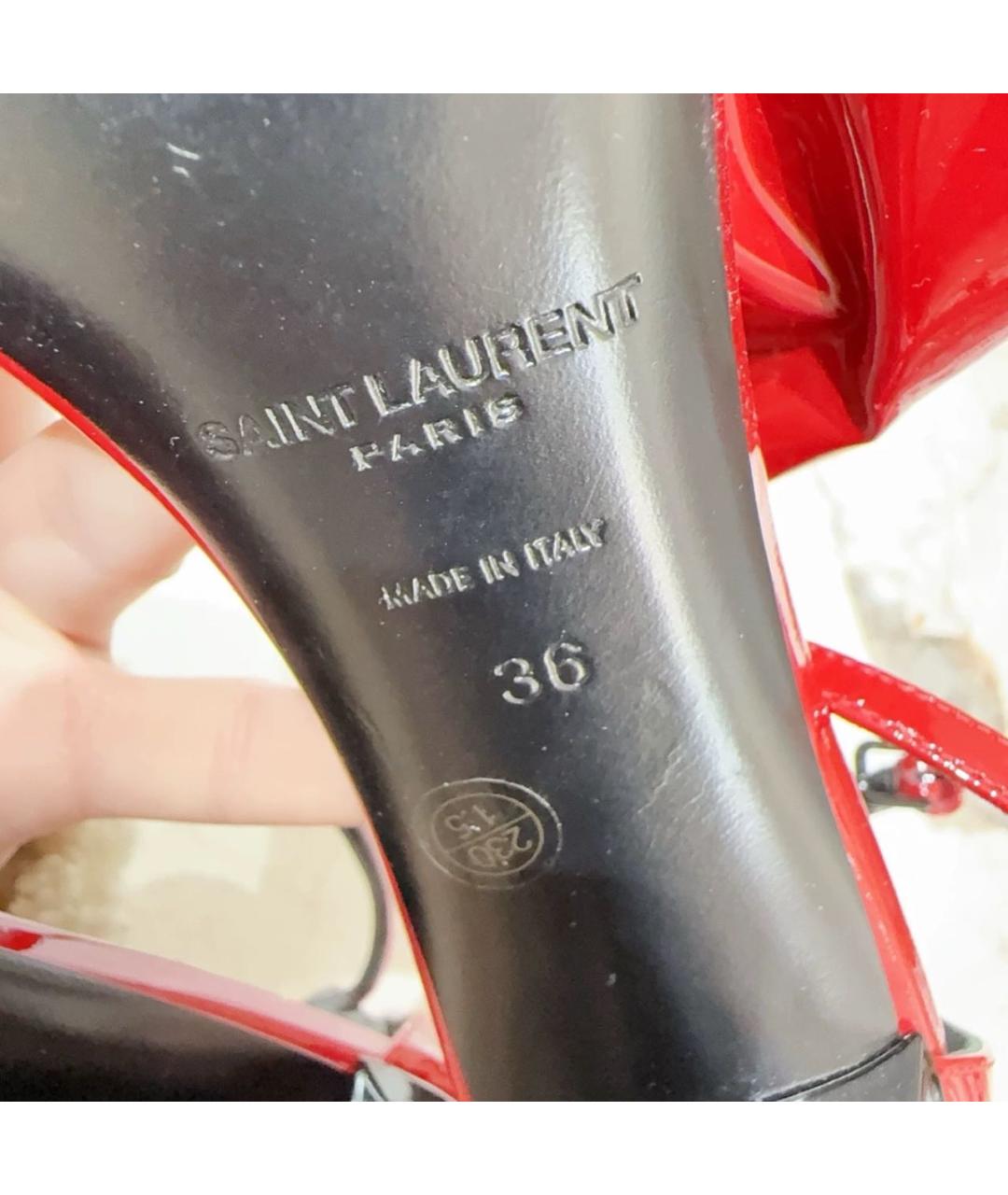 SAINT LAURENT Красные туфли, фото 8