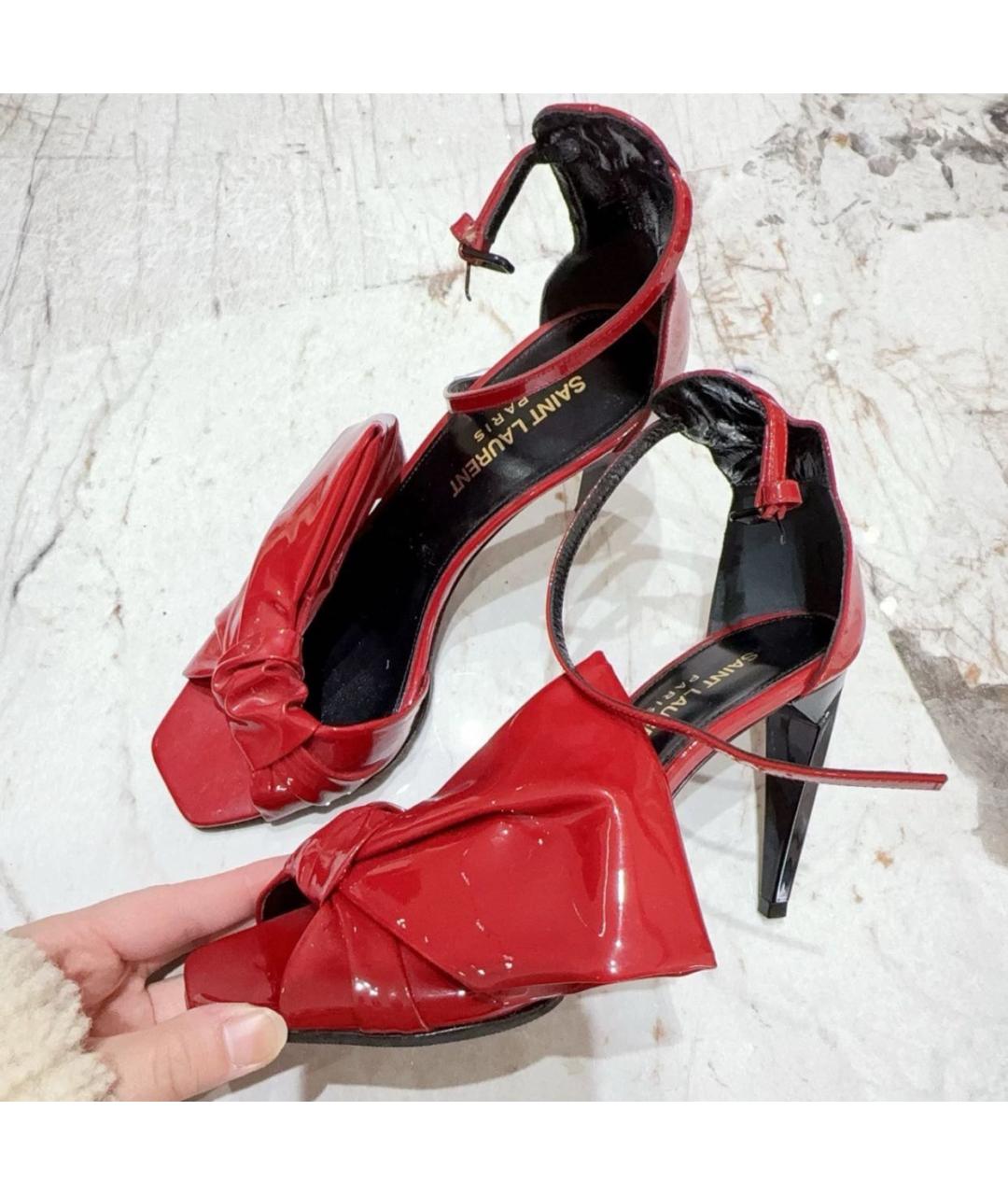 SAINT LAURENT Красные туфли, фото 4