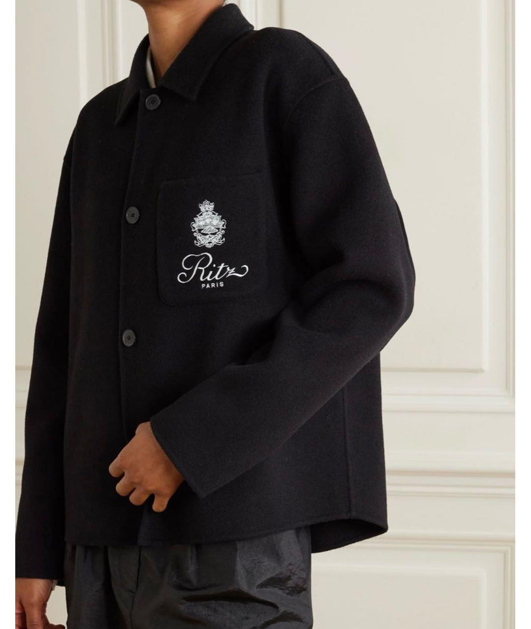 FRAME Черная шерстяная рубашка, фото 3