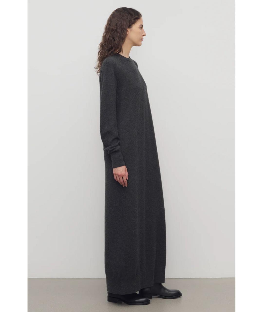THE ROW Черное кашемировое повседневное платье, фото 3