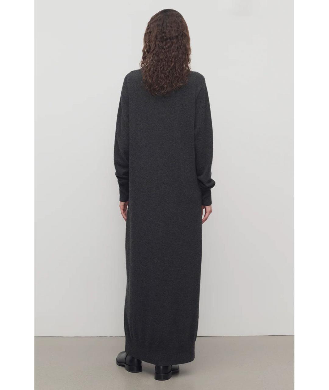 THE ROW Черное кашемировое повседневное платье, фото 4