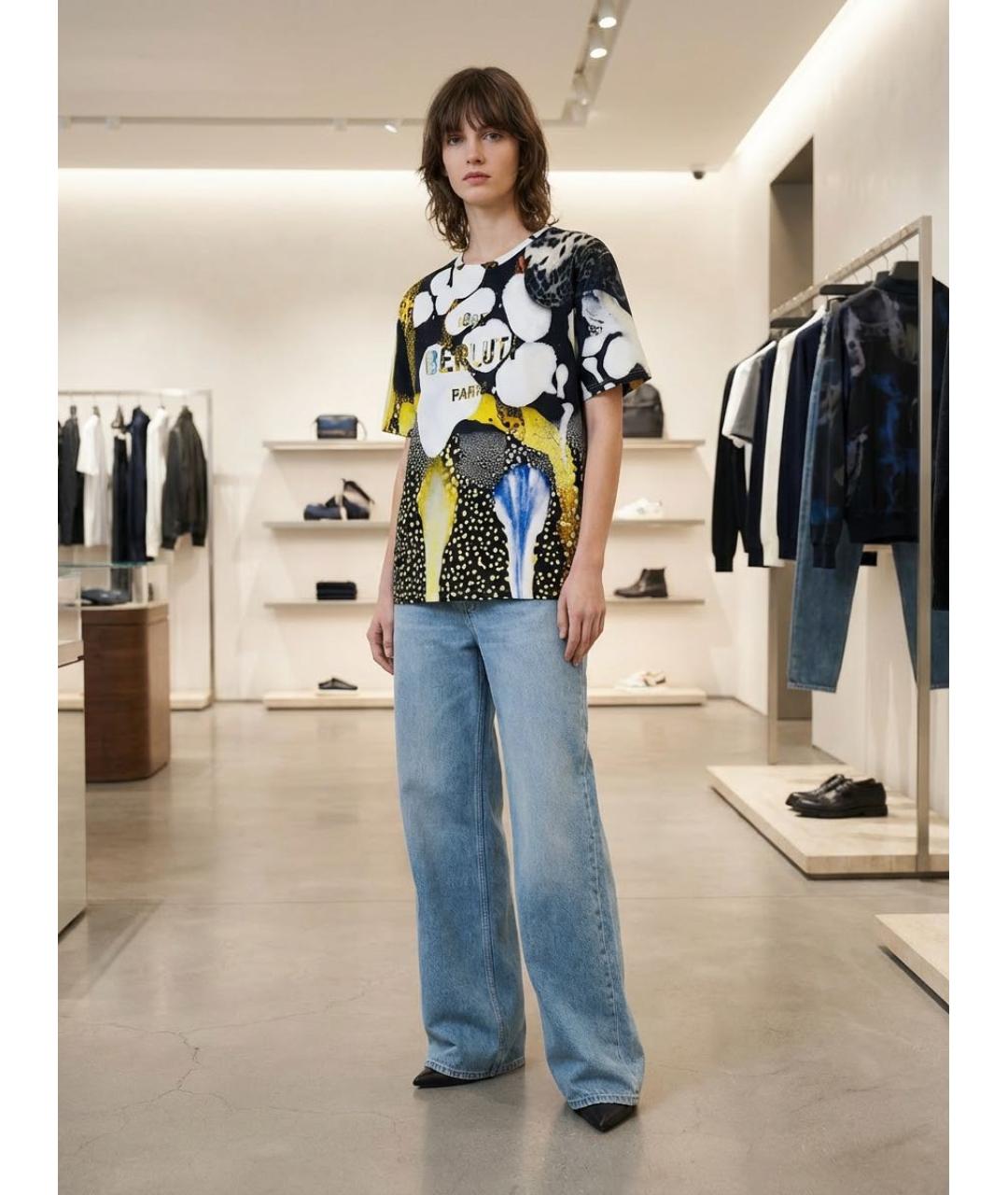 BERLUTI Мульти хлопковая футболка, фото 6