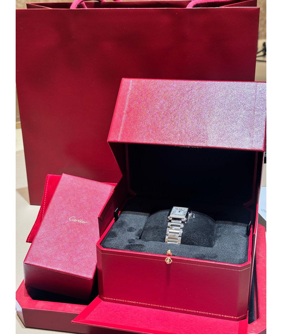 CARTIER Серебряные металлические часы, фото 4