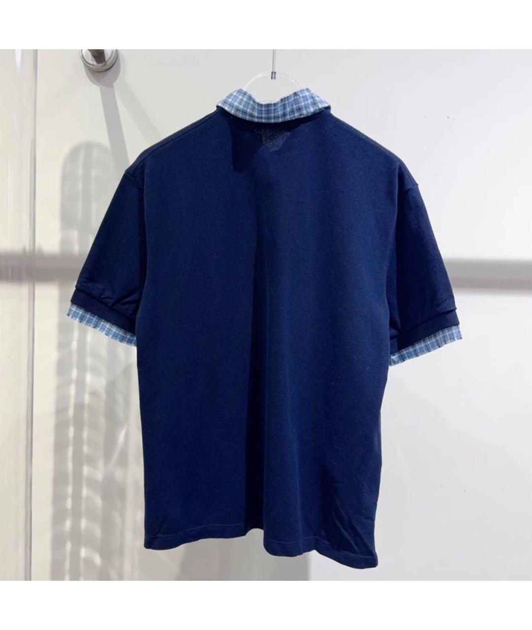 MIU MIU Темно-синяя хлопковая рубашка, фото 5