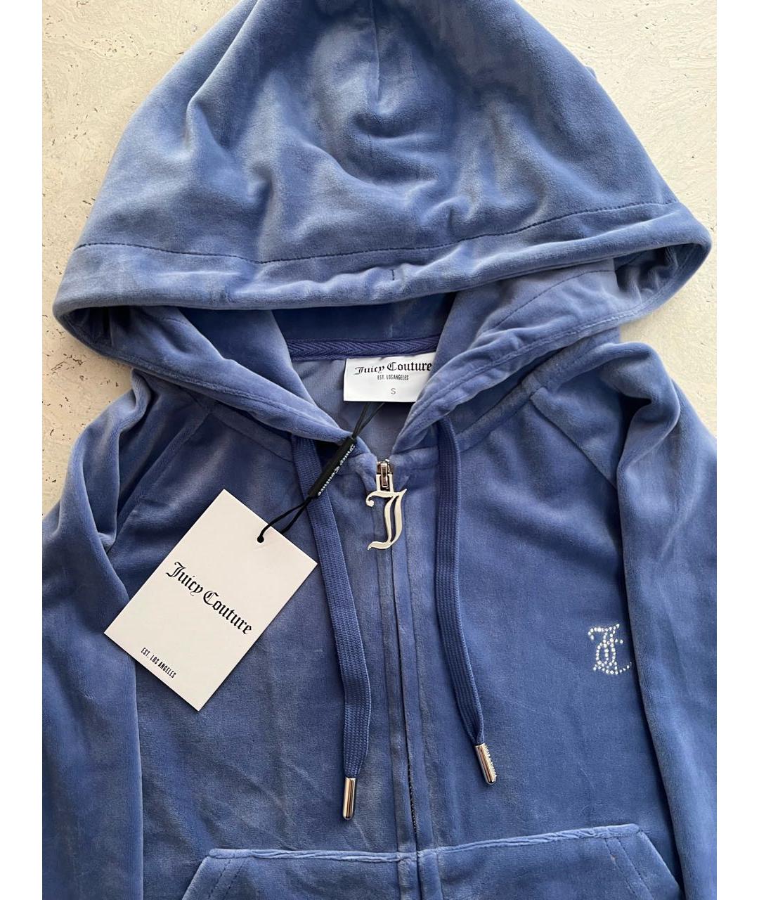 JUICY COUTURE Синий велюровый спортивные костюмы, фото 4
