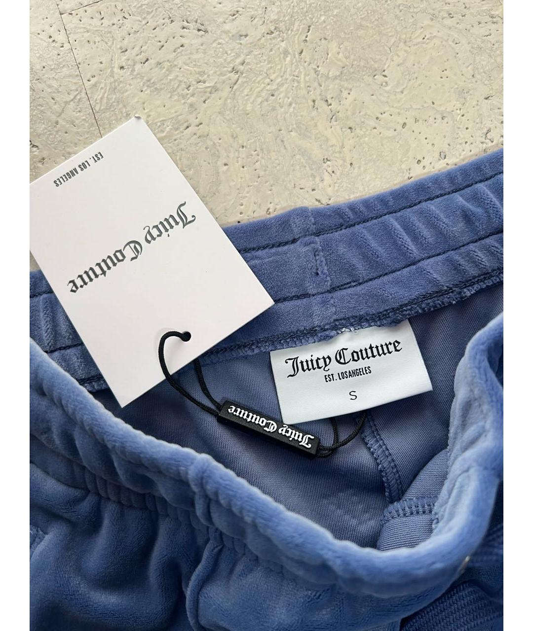 JUICY COUTURE Синий велюровый спортивные костюмы, фото 7