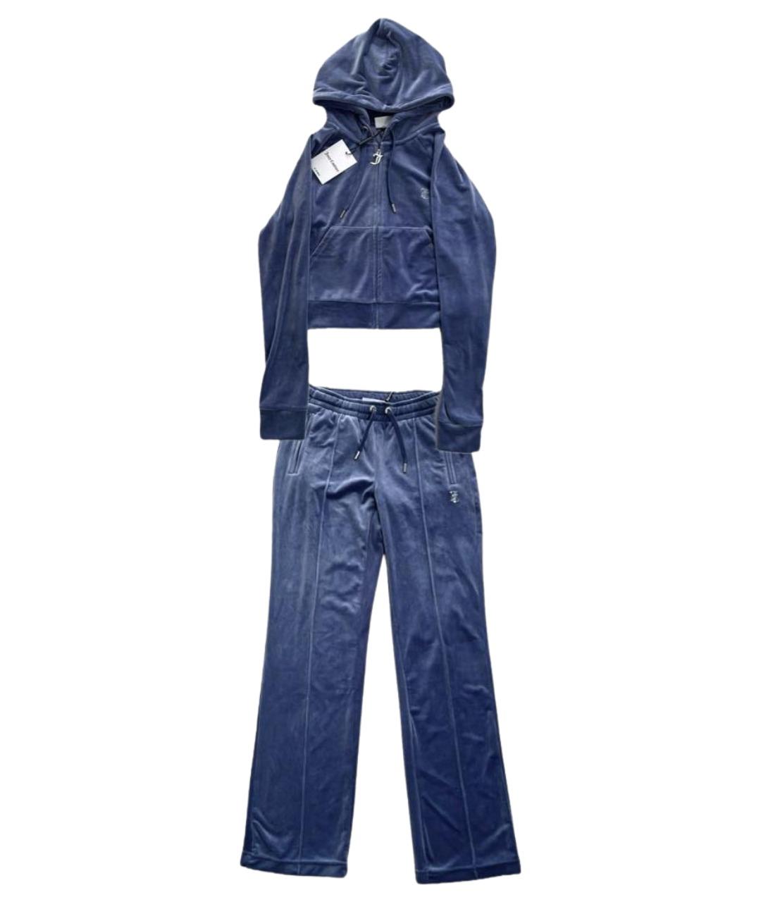 JUICY COUTURE Синий велюровый спортивные костюмы, фото 1