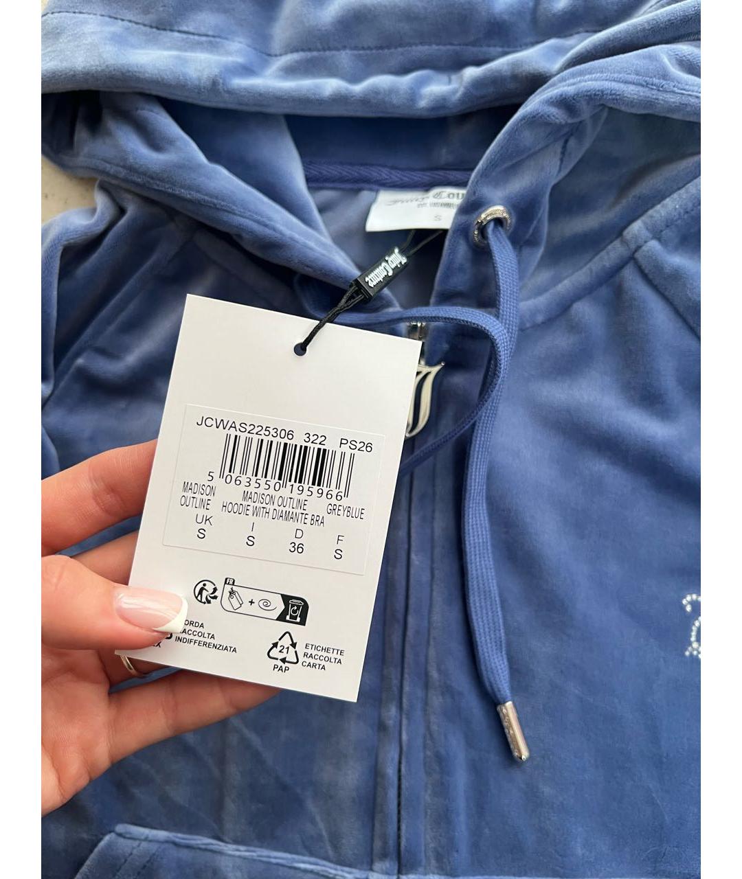 JUICY COUTURE Синий велюровый спортивные костюмы, фото 6