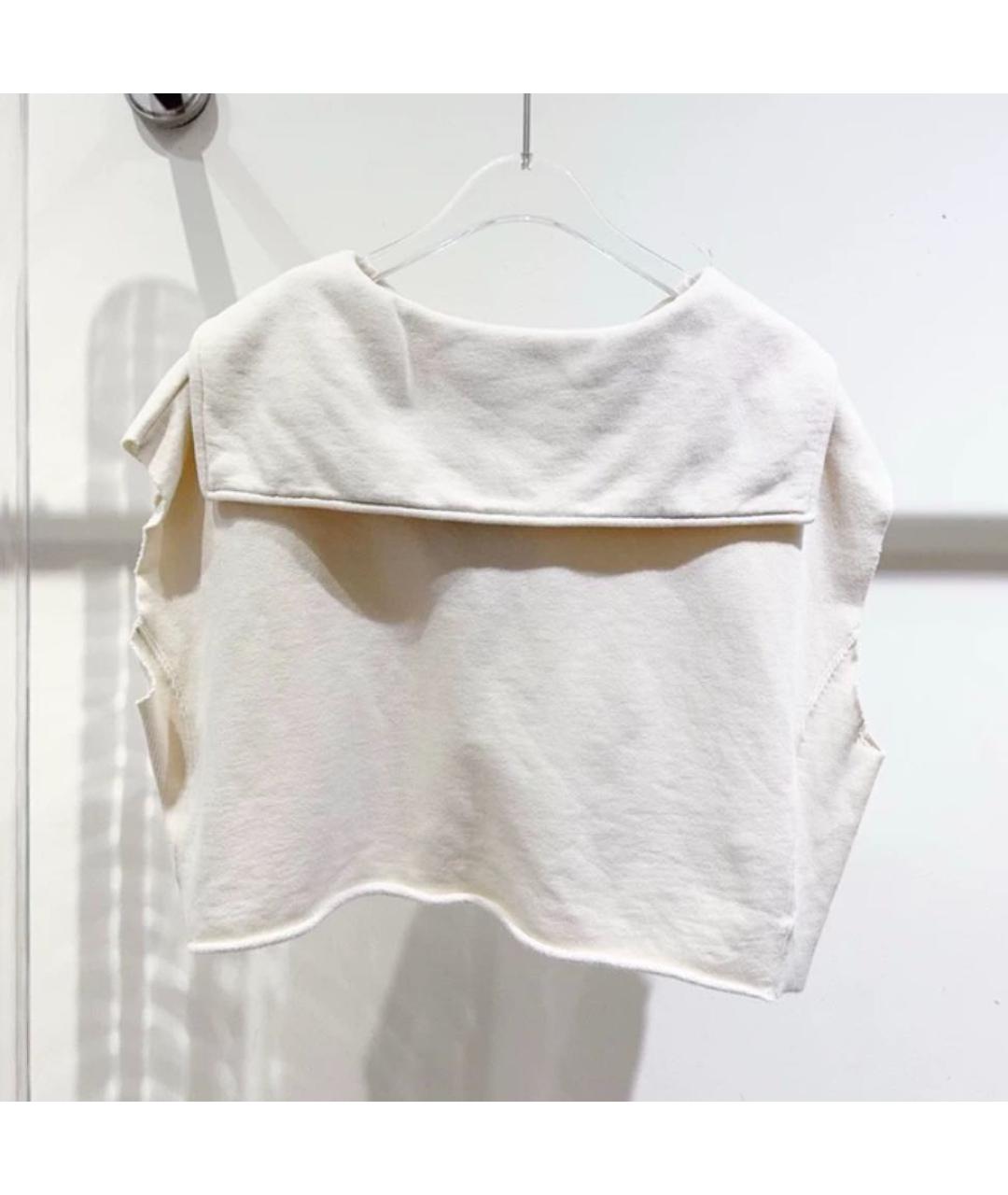 MIU MIU Бежевая хлопковая футболка, фото 6