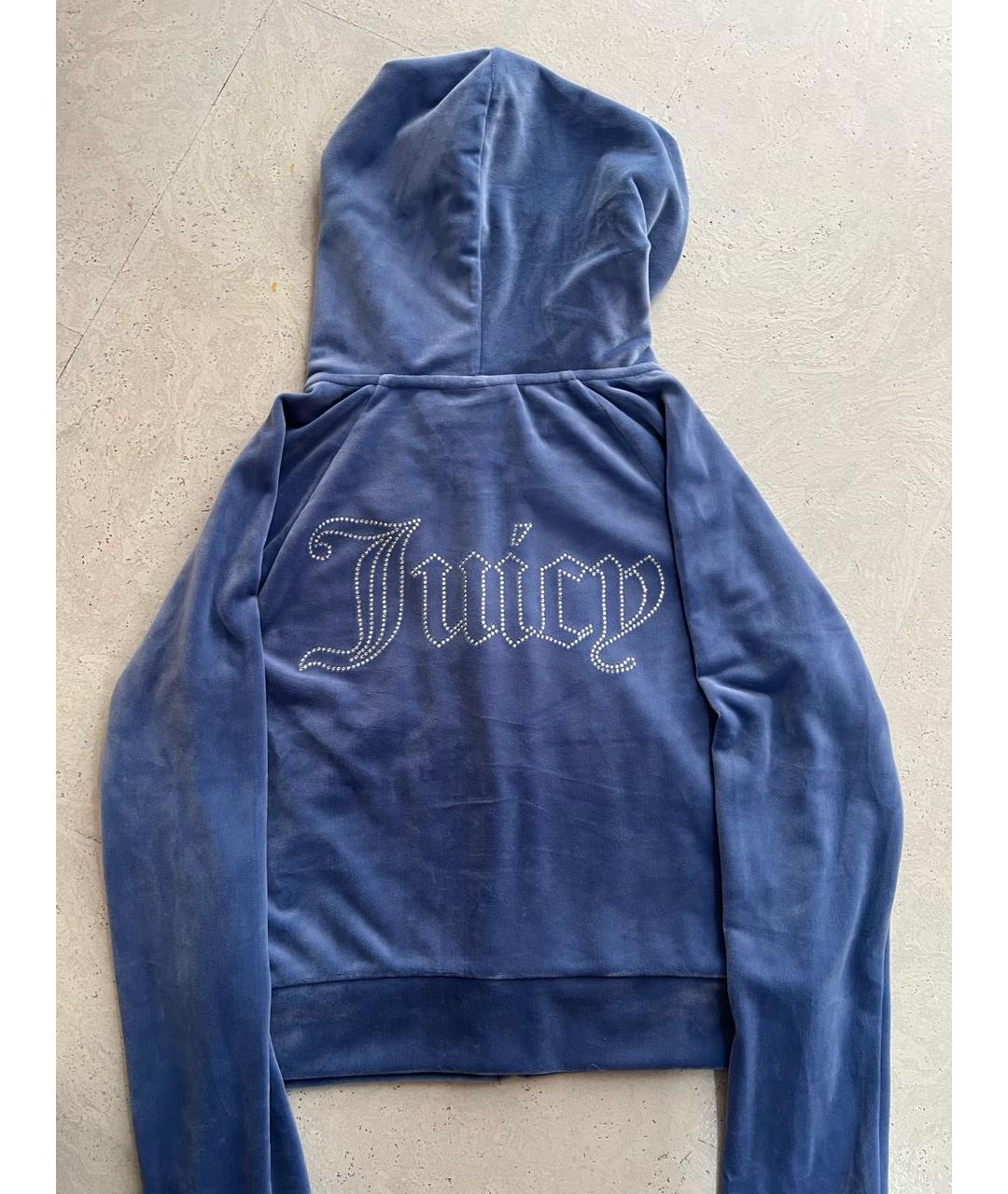 JUICY COUTURE Синий велюровый спортивные костюмы, фото 4