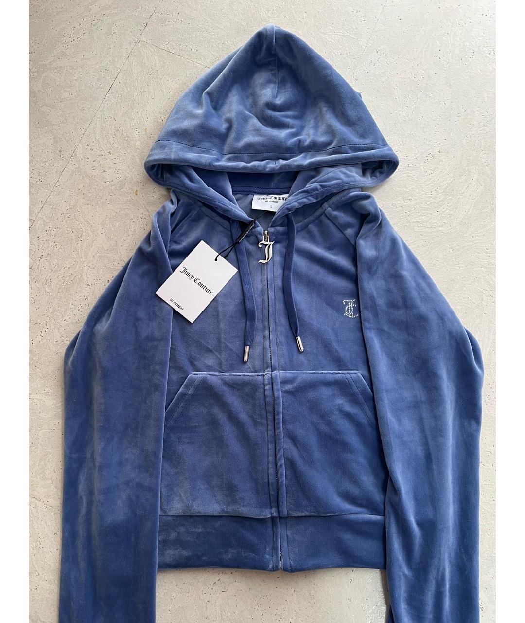 JUICY COUTURE Синий велюровый спортивные костюмы, фото 3