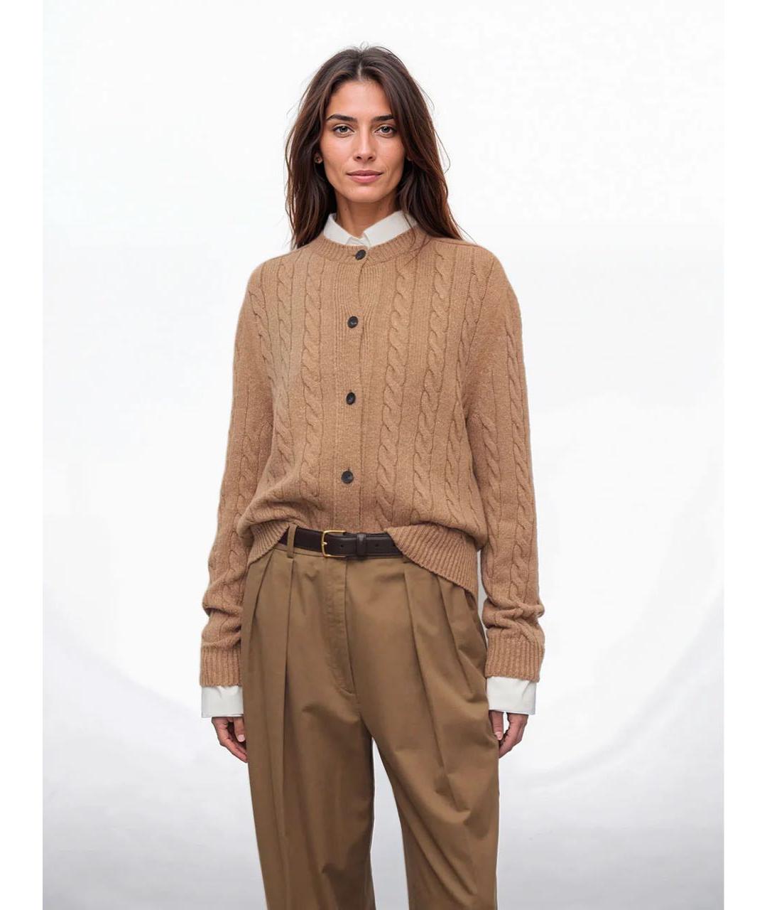 THE ROW Горчичный шерстяной кардиган, фото 2