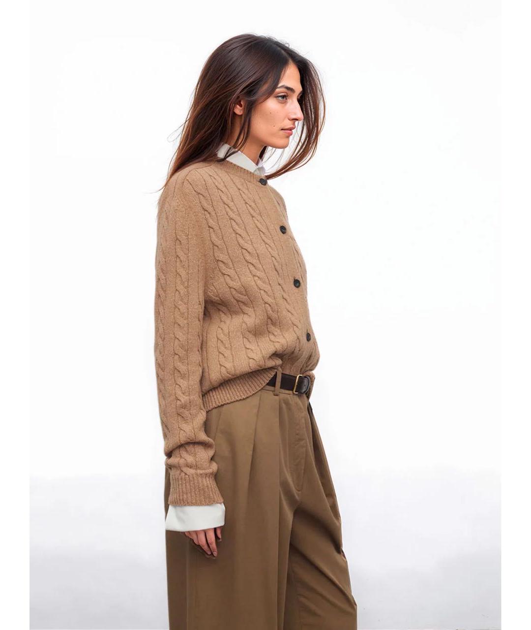 THE ROW Горчичный шерстяной кардиган, фото 3