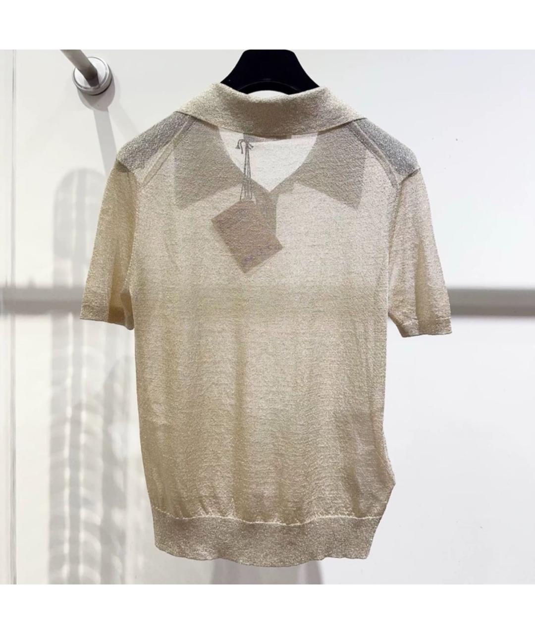 MIU MIU Бежевая футболка, фото 4