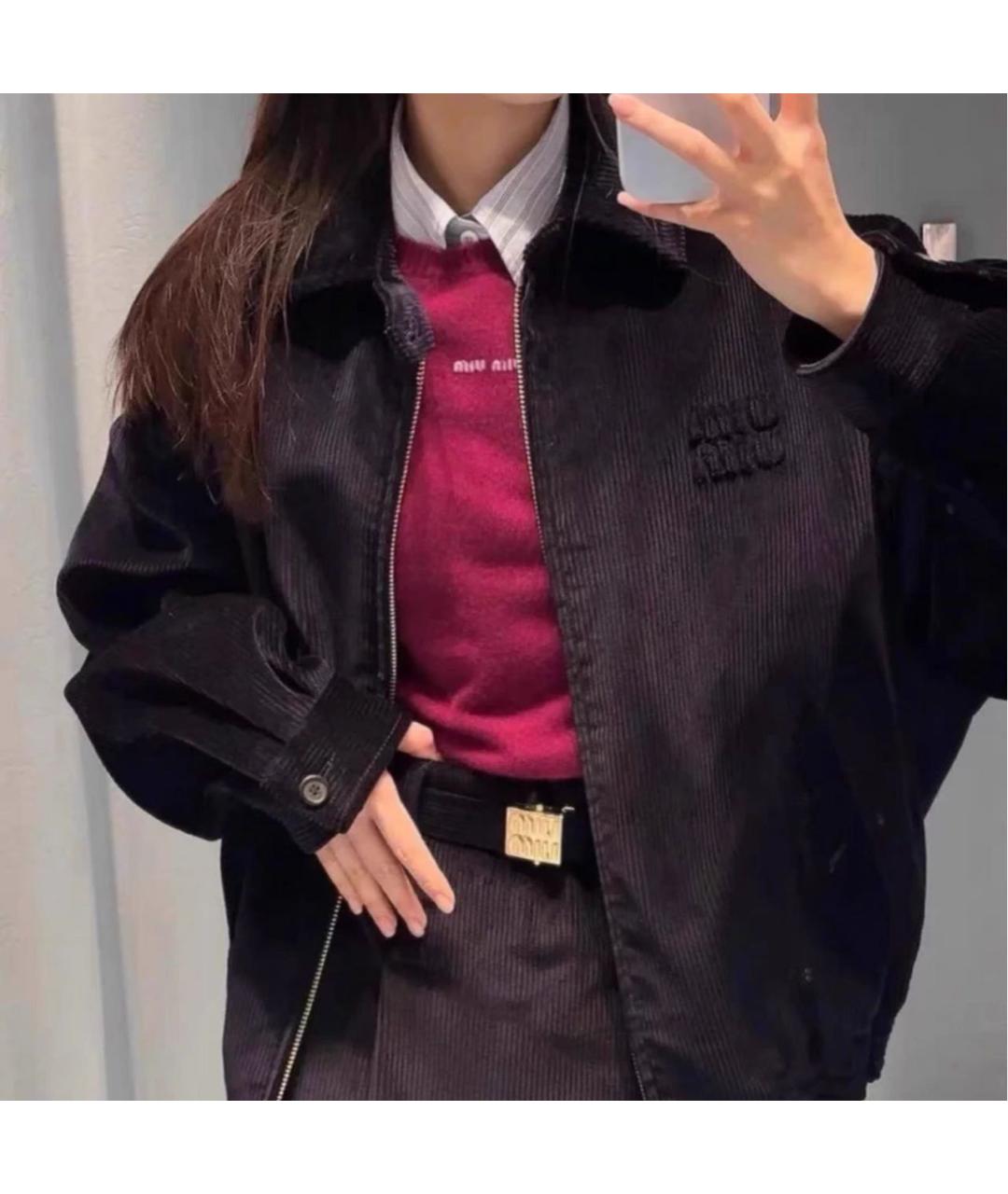 MIU MIU Бордовая футболка, фото 8