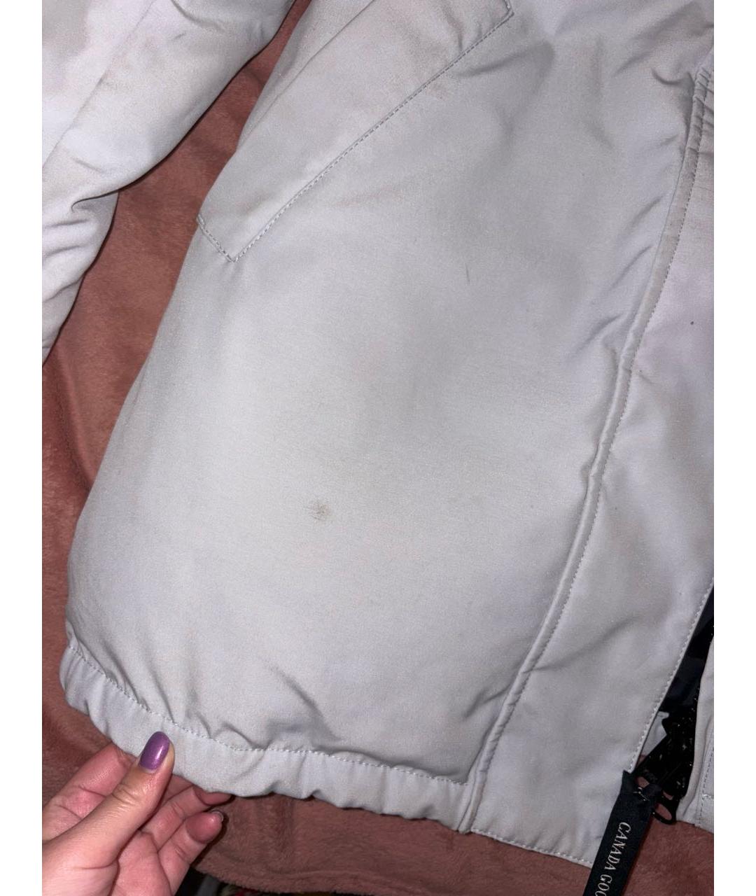 CANADA GOOSE Серый пуховик, фото 2