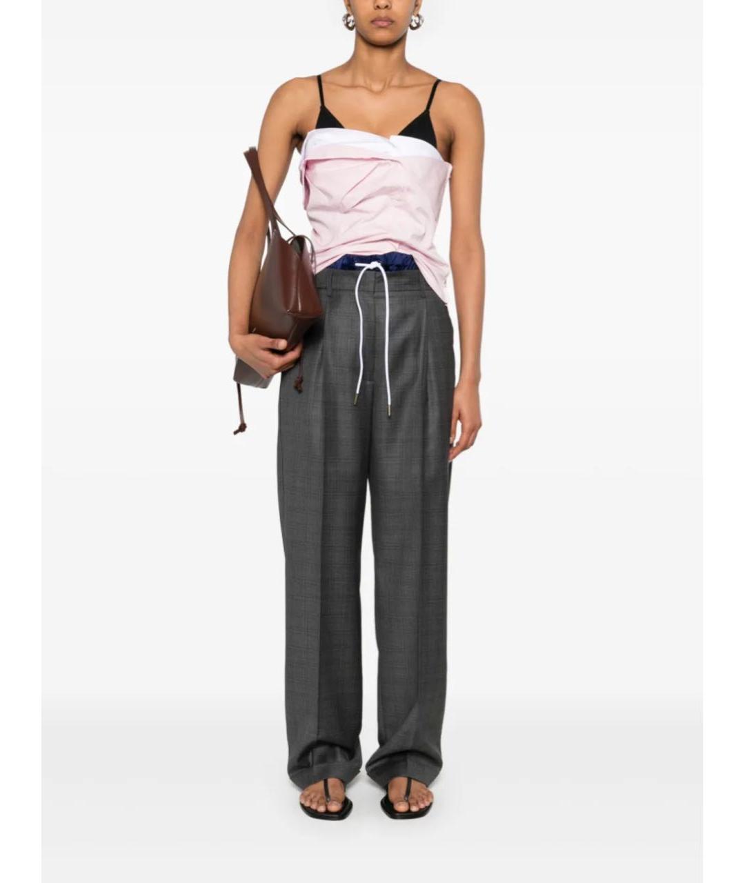 MIU MIU Розовая хлопковая футболка, фото 2