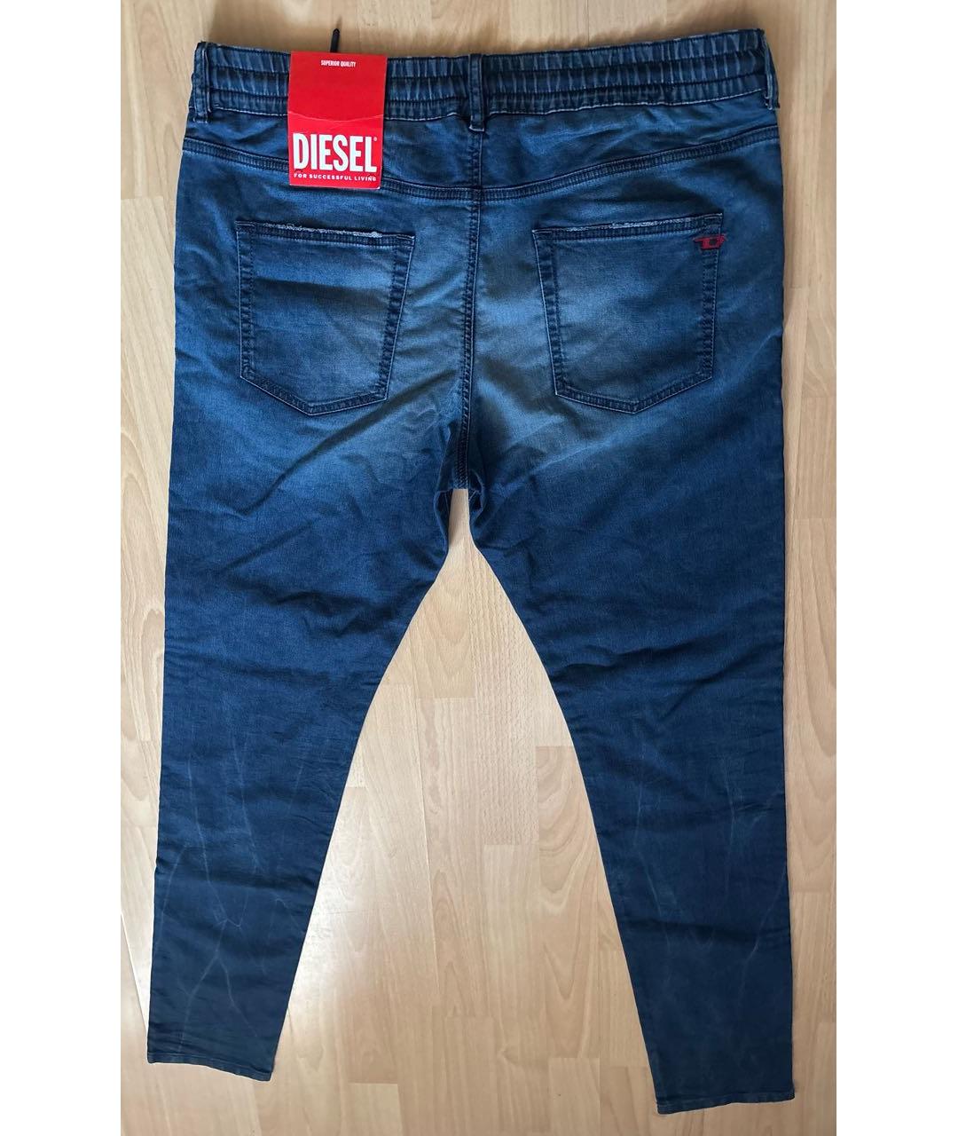 DIESEL Синие хлопко-эластановые джинсы, фото 2