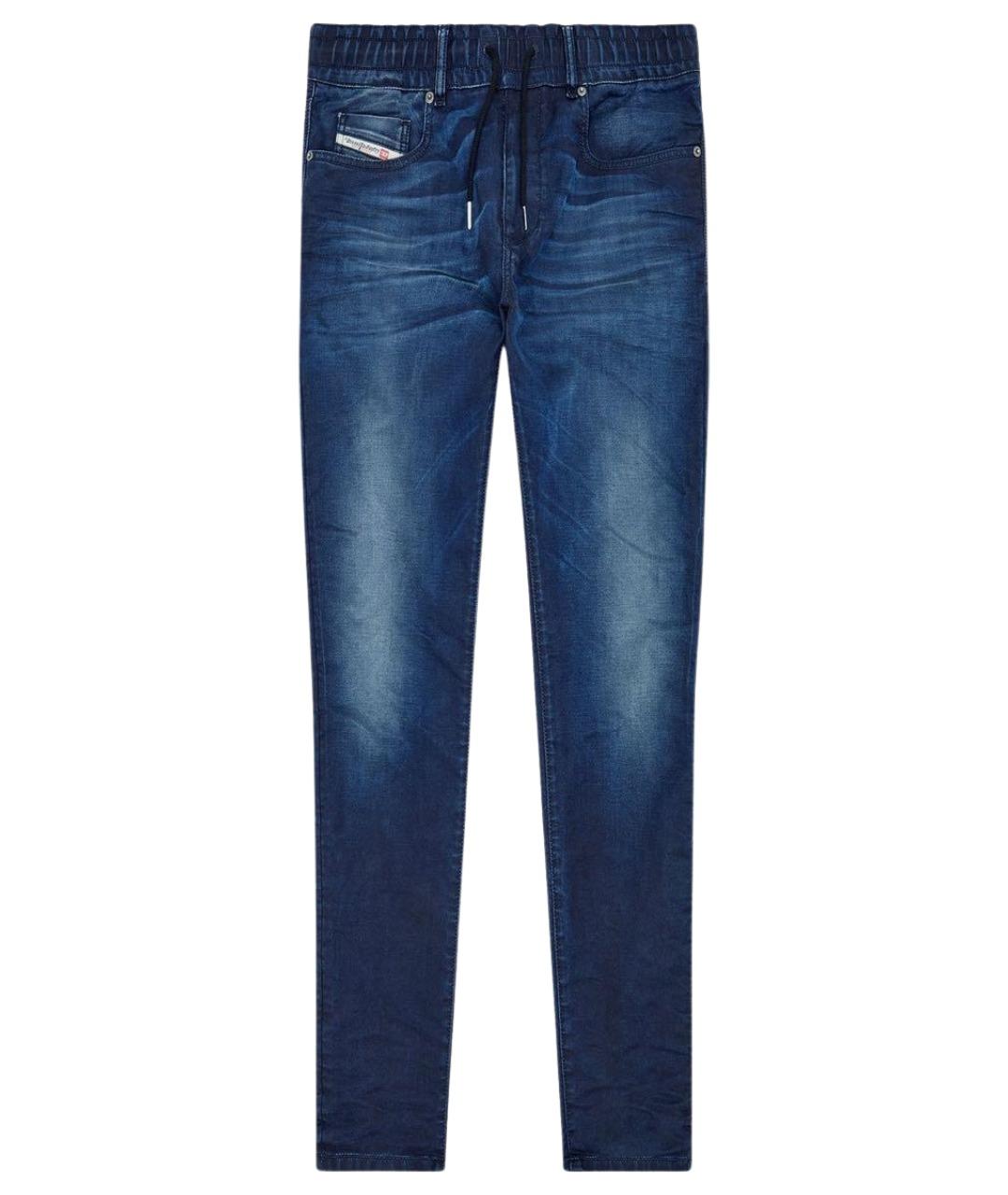 DIESEL Синие хлопко-эластановые джинсы, фото 1