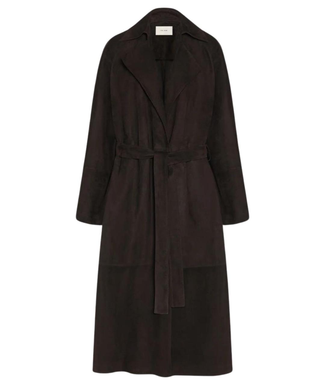 THE ROW Коричневый замшевый тренч/плащ, фото 1