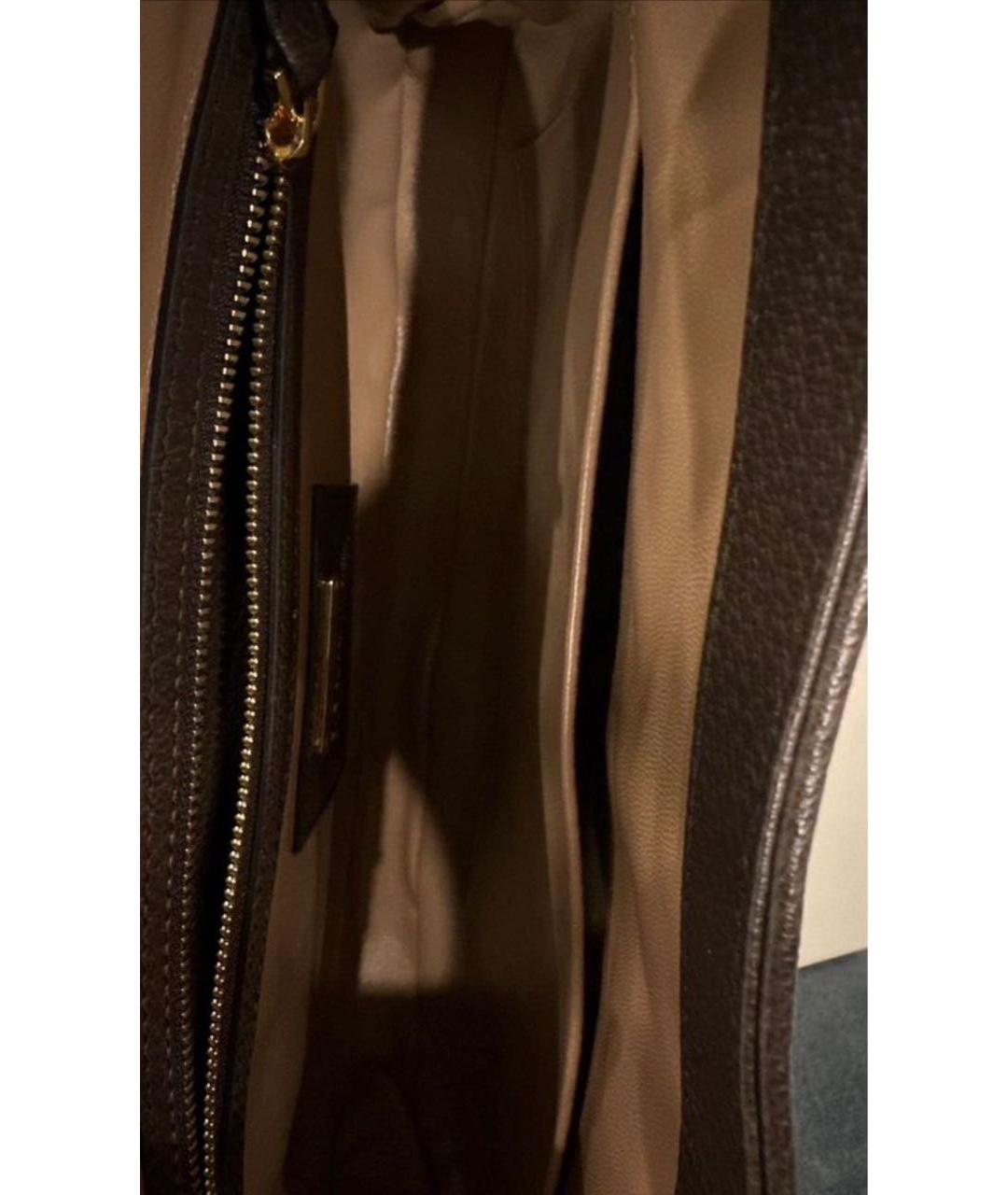 GUCCI Бежевая кожаная сумка через плечо, фото 3