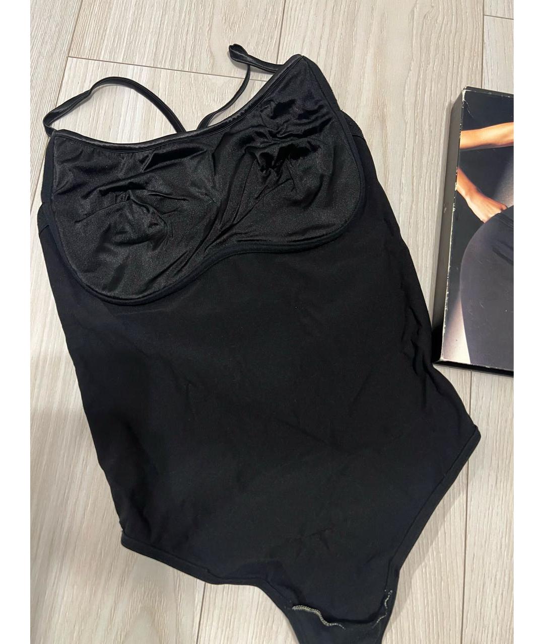 GIORGIO ARMANI Черное полиамидовое боди, фото 8