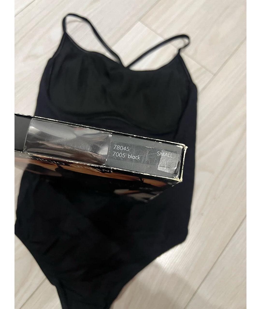 GIORGIO ARMANI Черное полиамидовое боди, фото 4