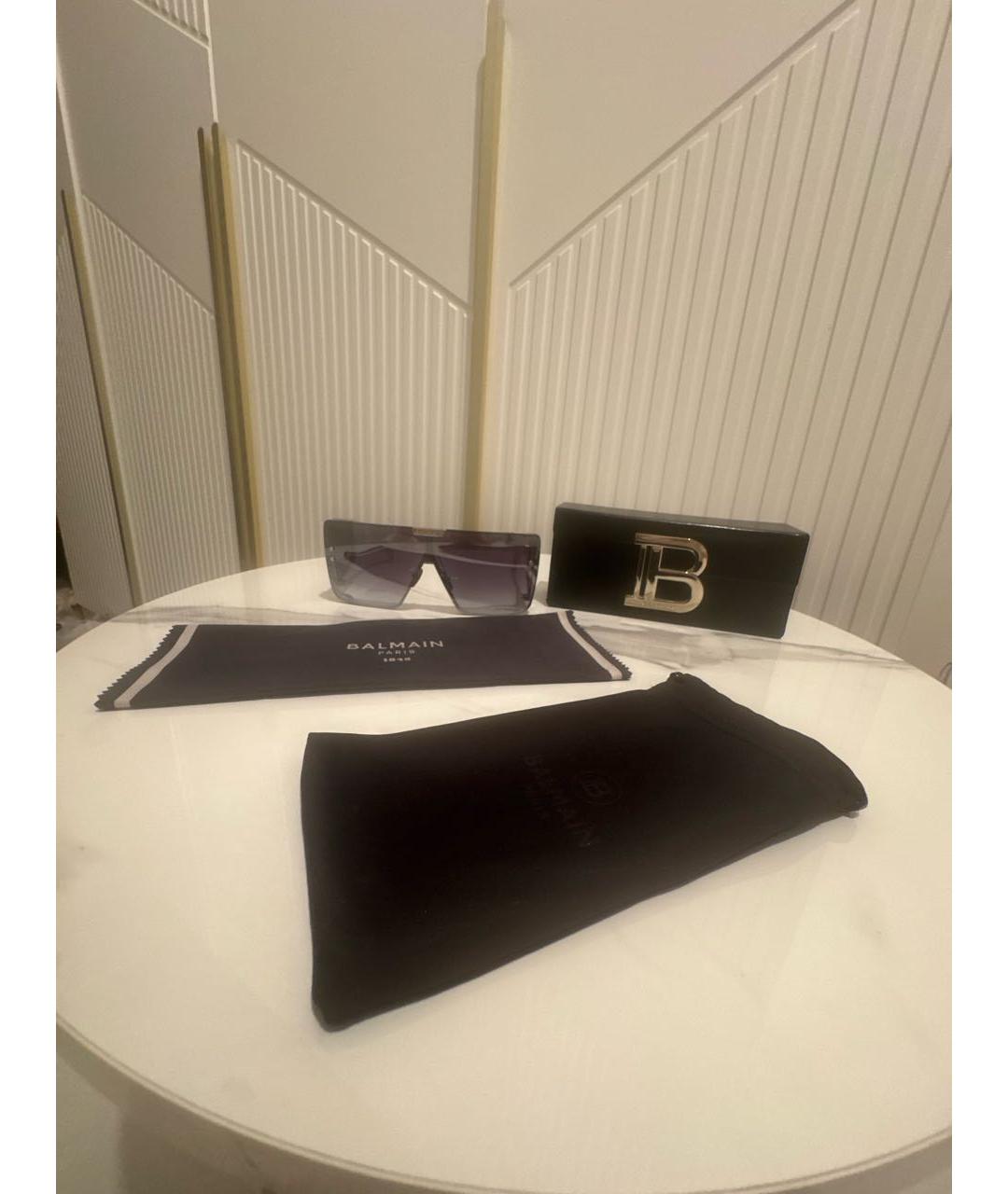 BALMAIN Антрацитовые солнцезащитные очки, фото 4
