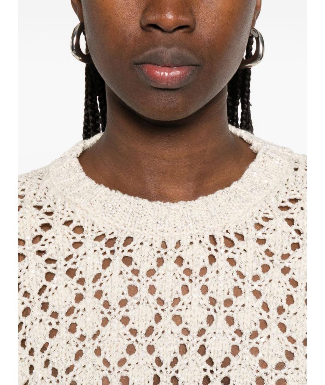 FABIANA FILIPPI Белый джемпер / свитер, фото 5