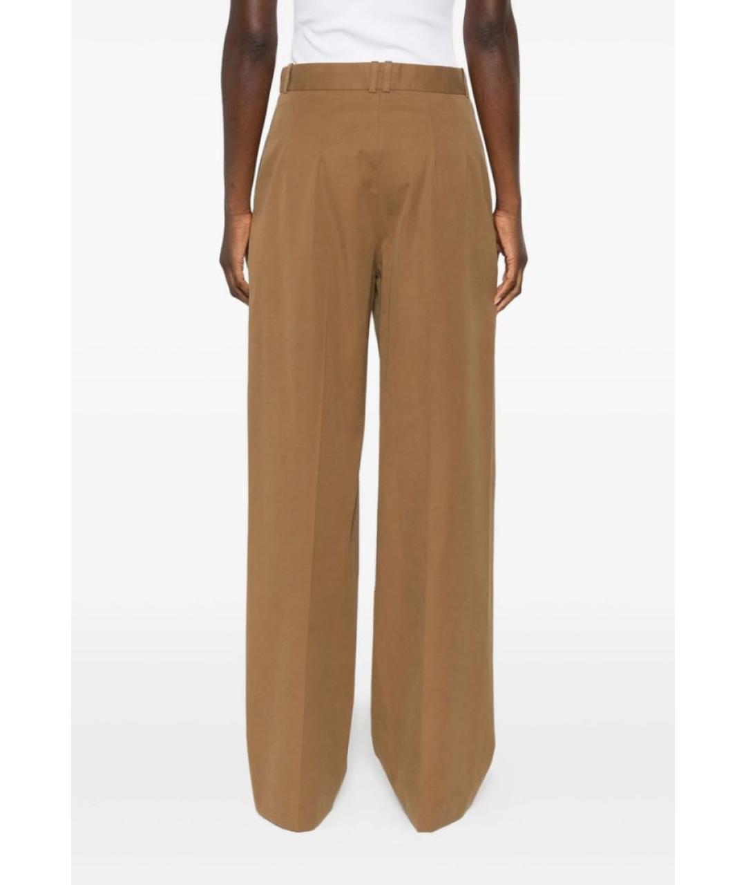 THE ROW Коричневые хлопковые брюки широкие, фото 8