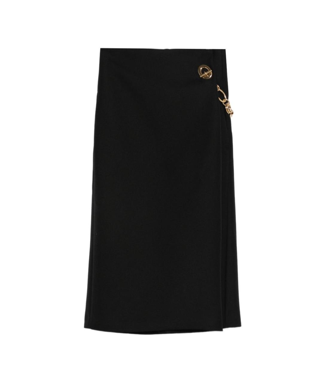 CELINE Черная шерстяная юбка миди, фото 1