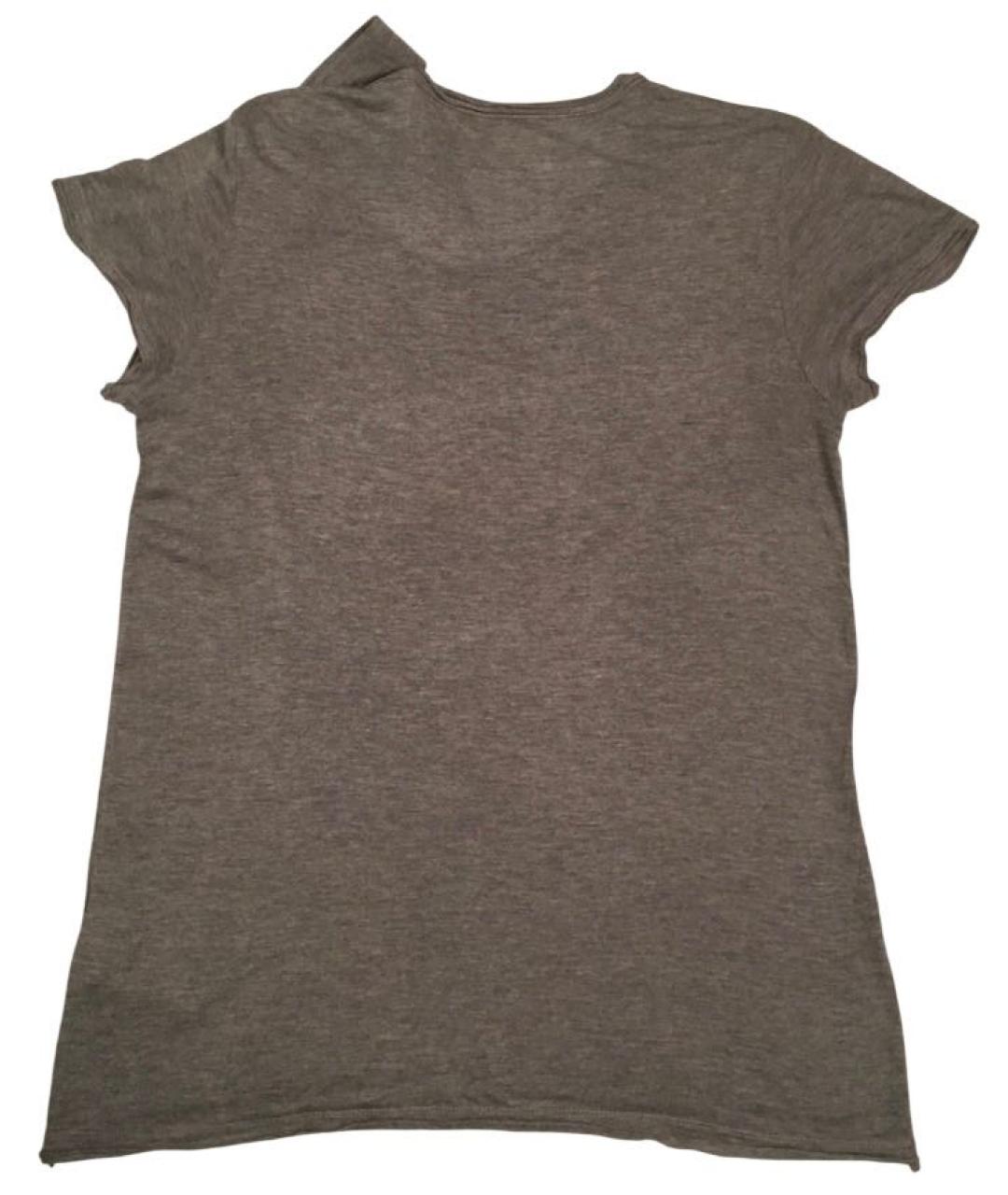 RED VALENTINO Серая футболка, фото 3