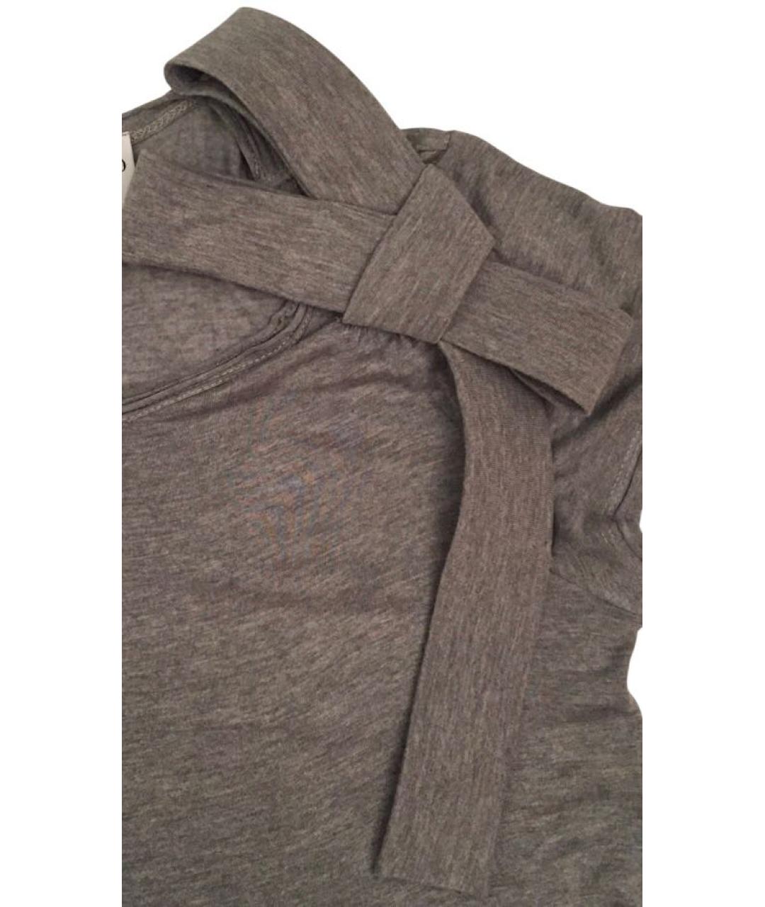 RED VALENTINO Серая футболка, фото 2