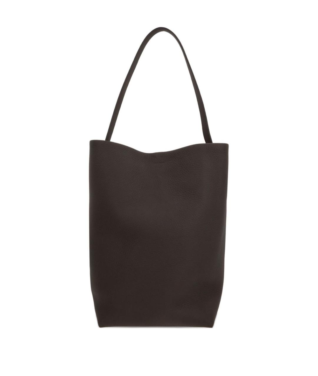 THE ROW Коричневая кожаная сумка тоут, фото 2