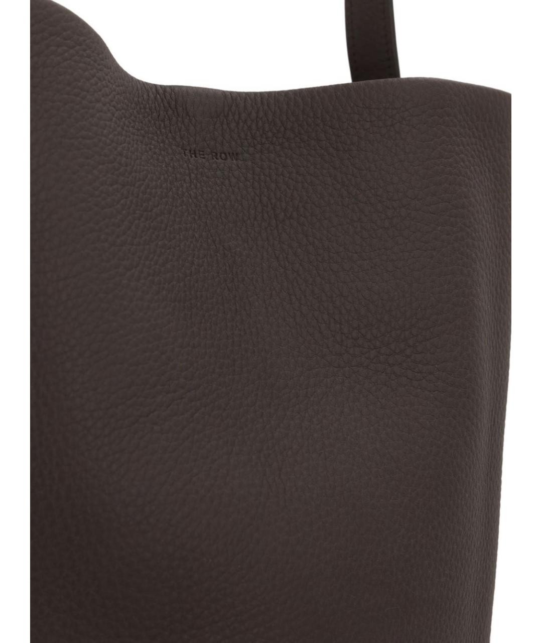 THE ROW Коричневая кожаная сумка тоут, фото 3