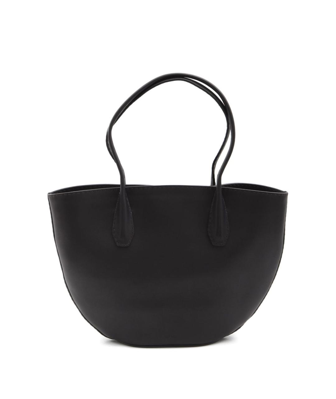 THE ROW Черная кожаная сумка тоут, фото 1