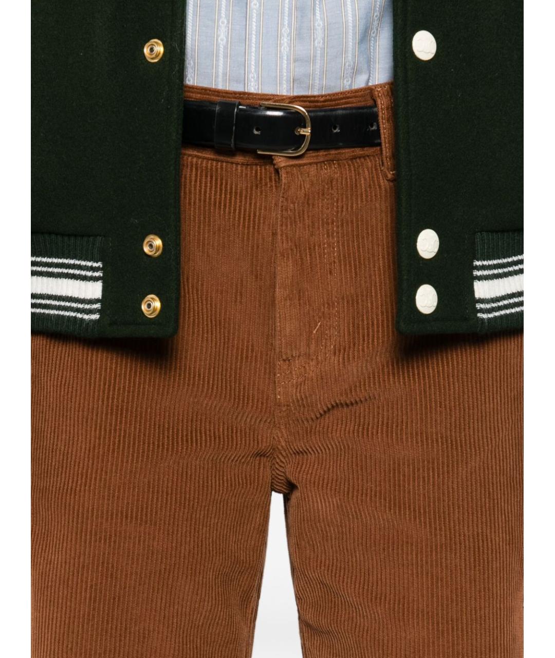 CELINE Коричневые прямые джинсы, фото 5
