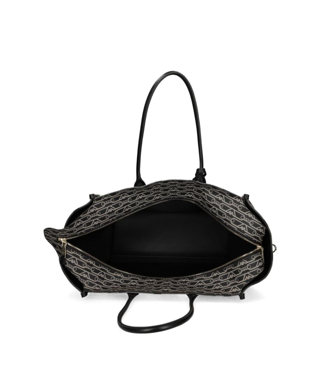 EMPORIO ARMANI Черная синтетическая сумка тоут, фото 3