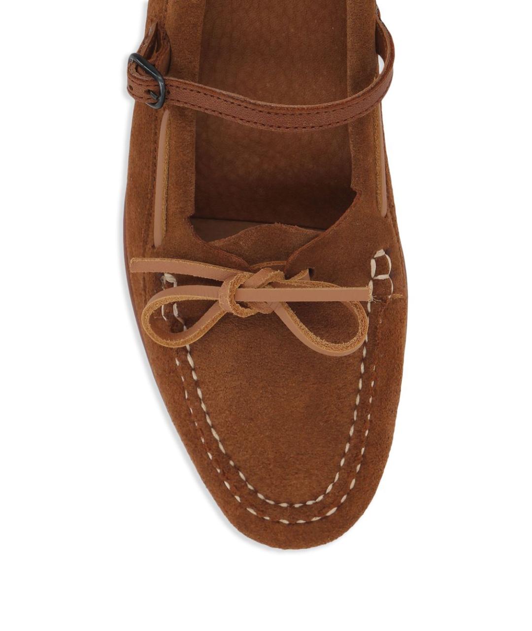 HEREU Коричневые замшевые мокасины, фото 2