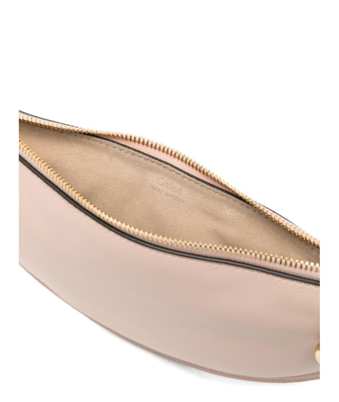 CHLOE Розовая кожаная сумка через плечо, фото 2