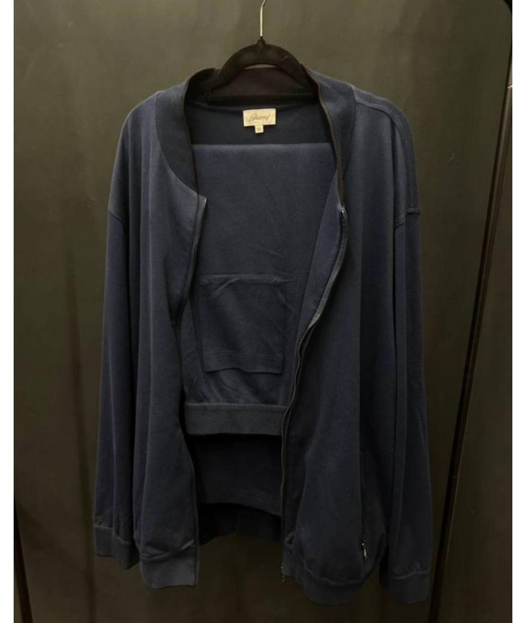 BRIONI Синий хлопковый спортивный костюм, фото 5