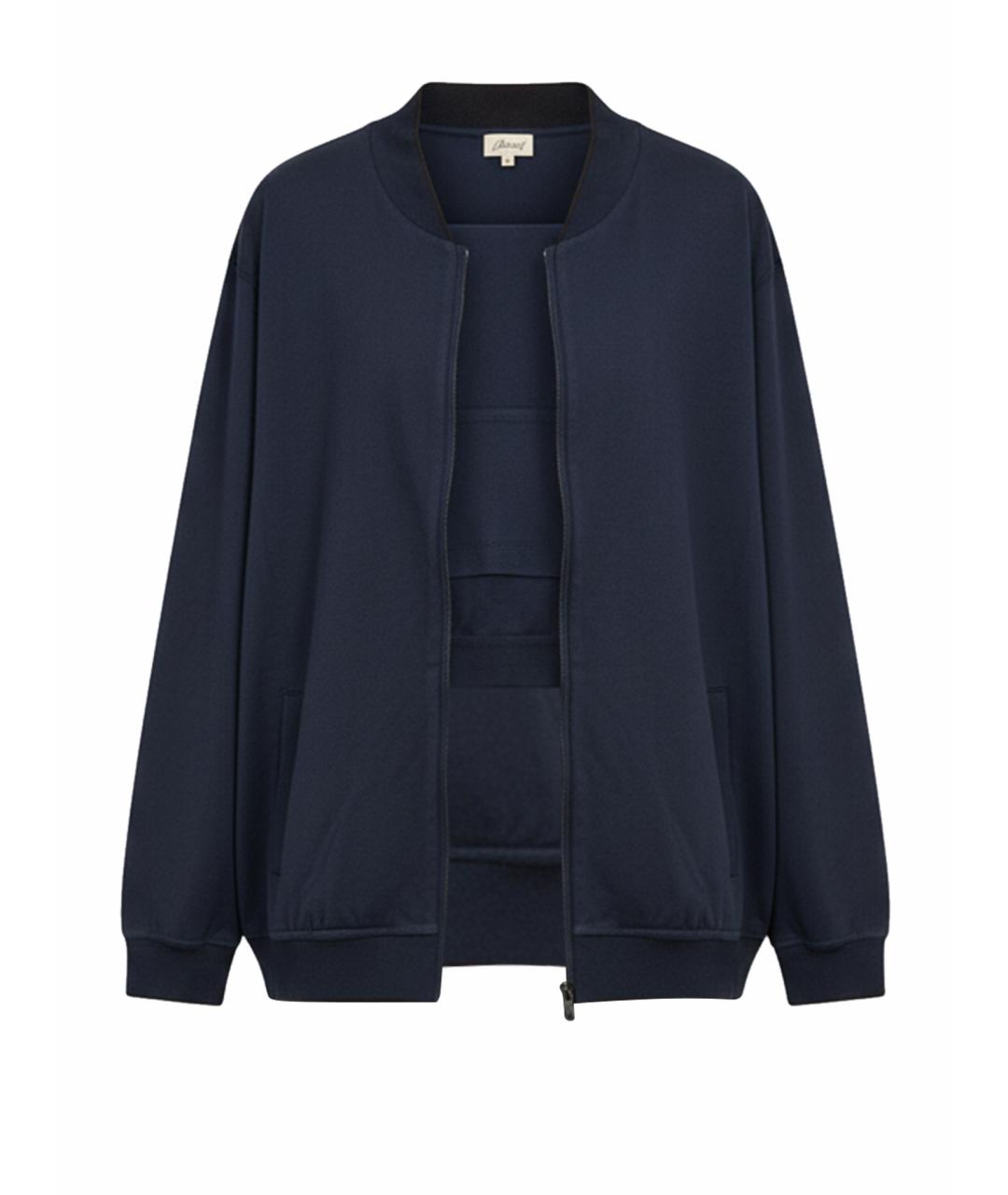 BRIONI Синий хлопковый спортивный костюм, фото 1