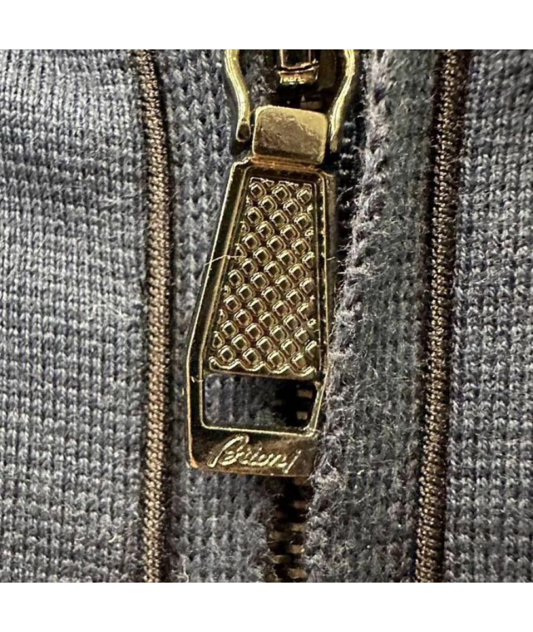 BRIONI Синий хлопковый спортивный костюм, фото 4