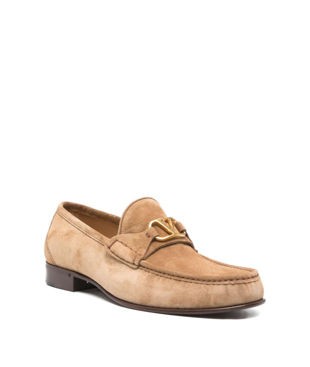 VALENTINO Коричневые замшевые мокасины, фото 3