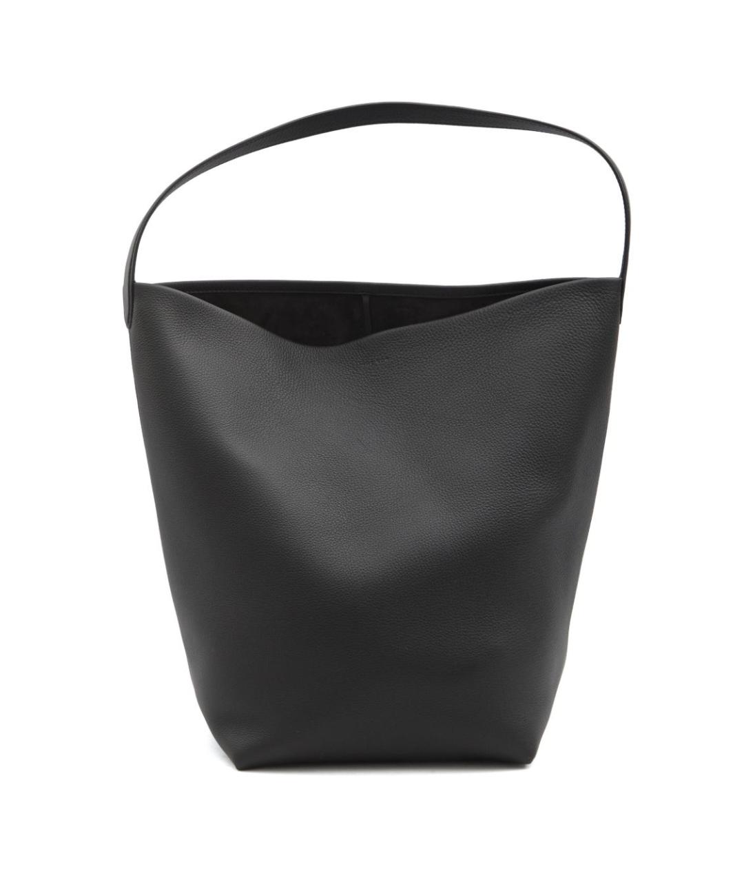 THE ROW Черная кожаная сумка тоут, фото 1