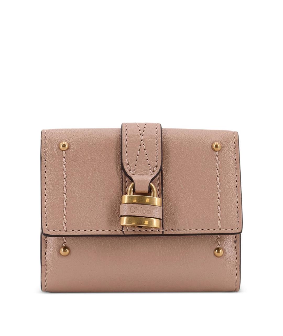 CHLOE Розовый кожаный кошелек, фото 1
