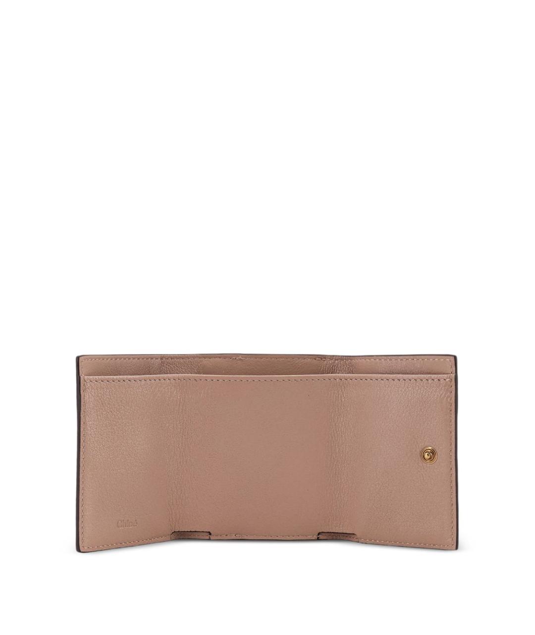 CHLOE Розовый кожаный кошелек, фото 2
