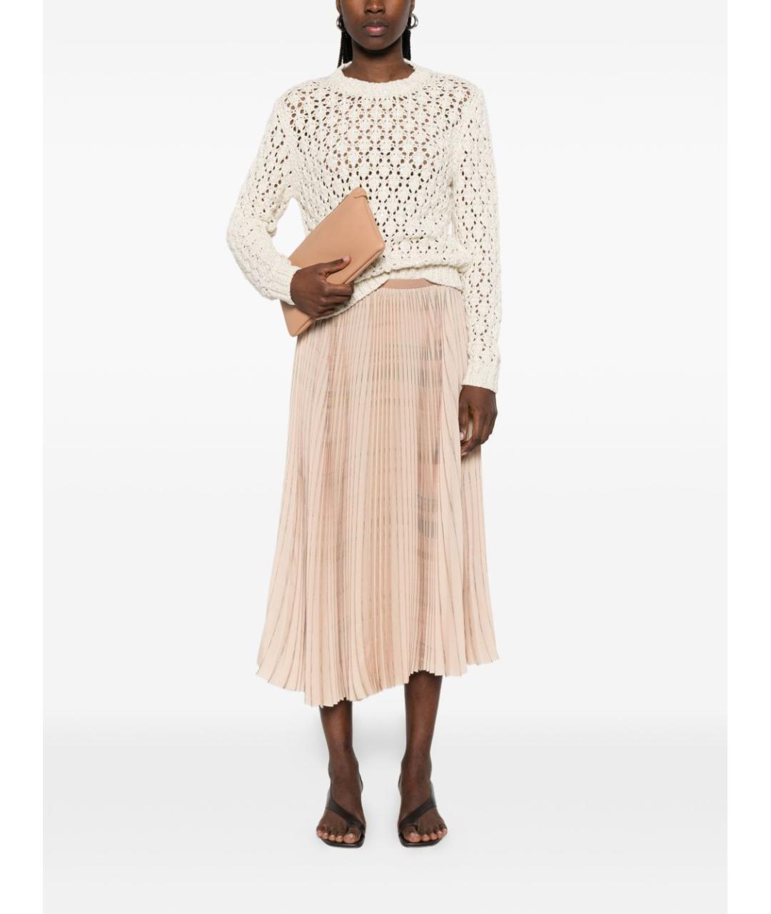 FABIANA FILIPPI Бежевая юбка миди, фото 5