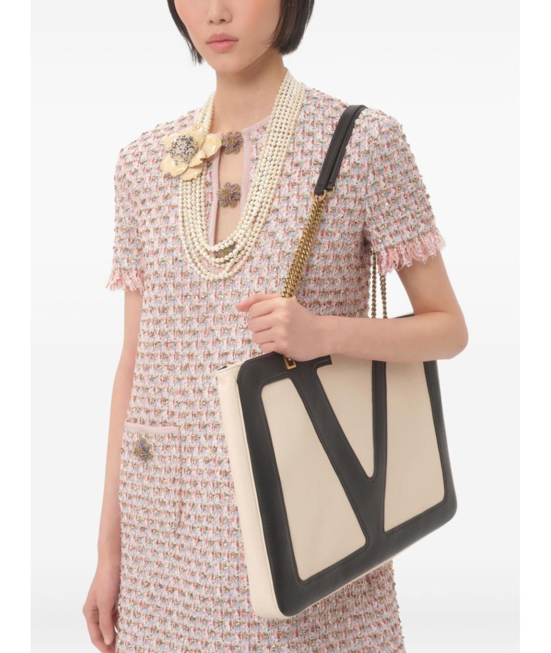 VALENTINO Мульти полиэстеровое платье, фото 3